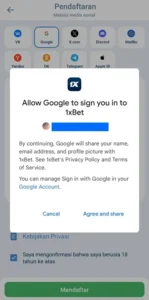 Pendaftaran lewat Media Sosial