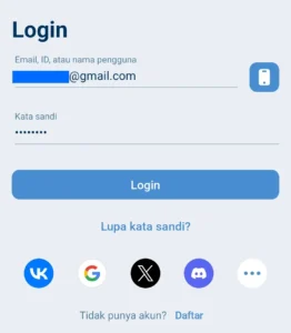 Login Menggunakan Email Login Menggunakan Email