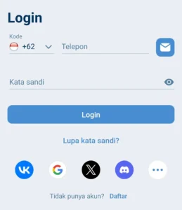 Login Menggunakan Nomor Telepon Jika nomor telepon pernah dikaitkan, metode ini akan tersedia.
Untuk memulai login 1xbet, pengguna mengetuk ikon telepon di layar masuk.
Kolom input muncul setelah itu. Instruksi lanjutan ditampilkan langsung.
Login Menggunakan Nomor Telepon