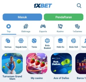 Membuat Akun di Aplikasi 1xBet